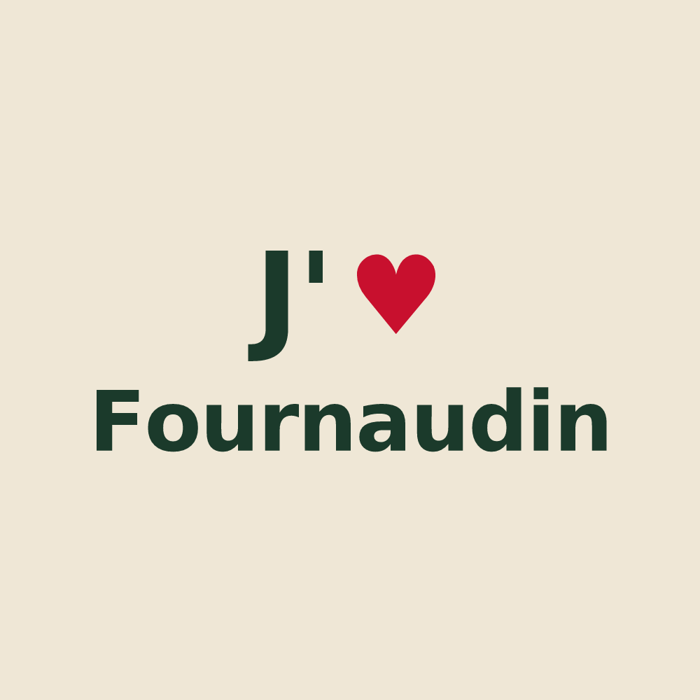 Tote bag personnalisé Fournaudin — design J'aime Fournaudin