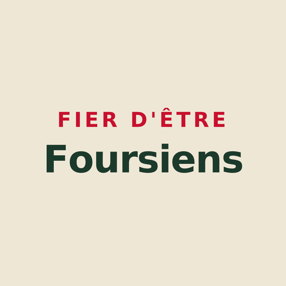 Tote bag « Fier d'être Foursiens » — design pour Fours