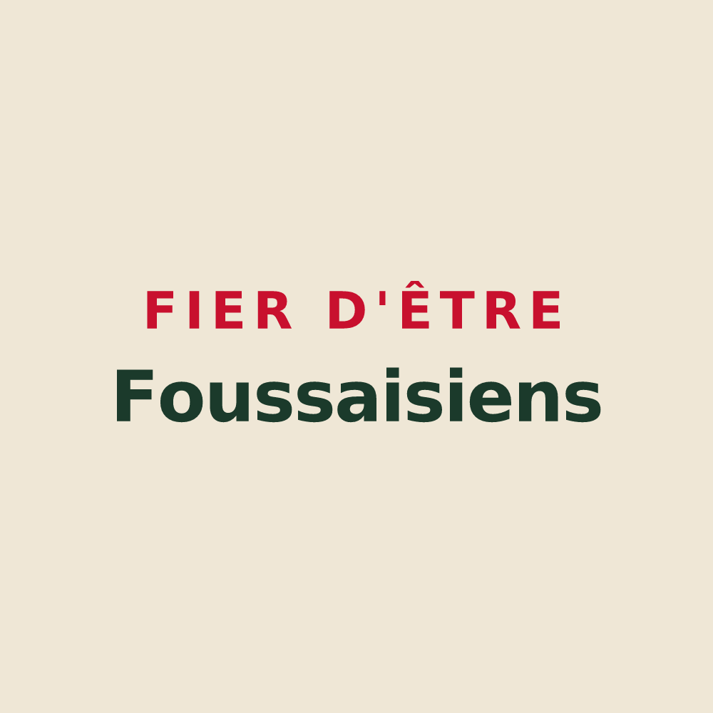 Tote bag « Fier d'être Foussaisiens » — design pour Foussais-Payré
