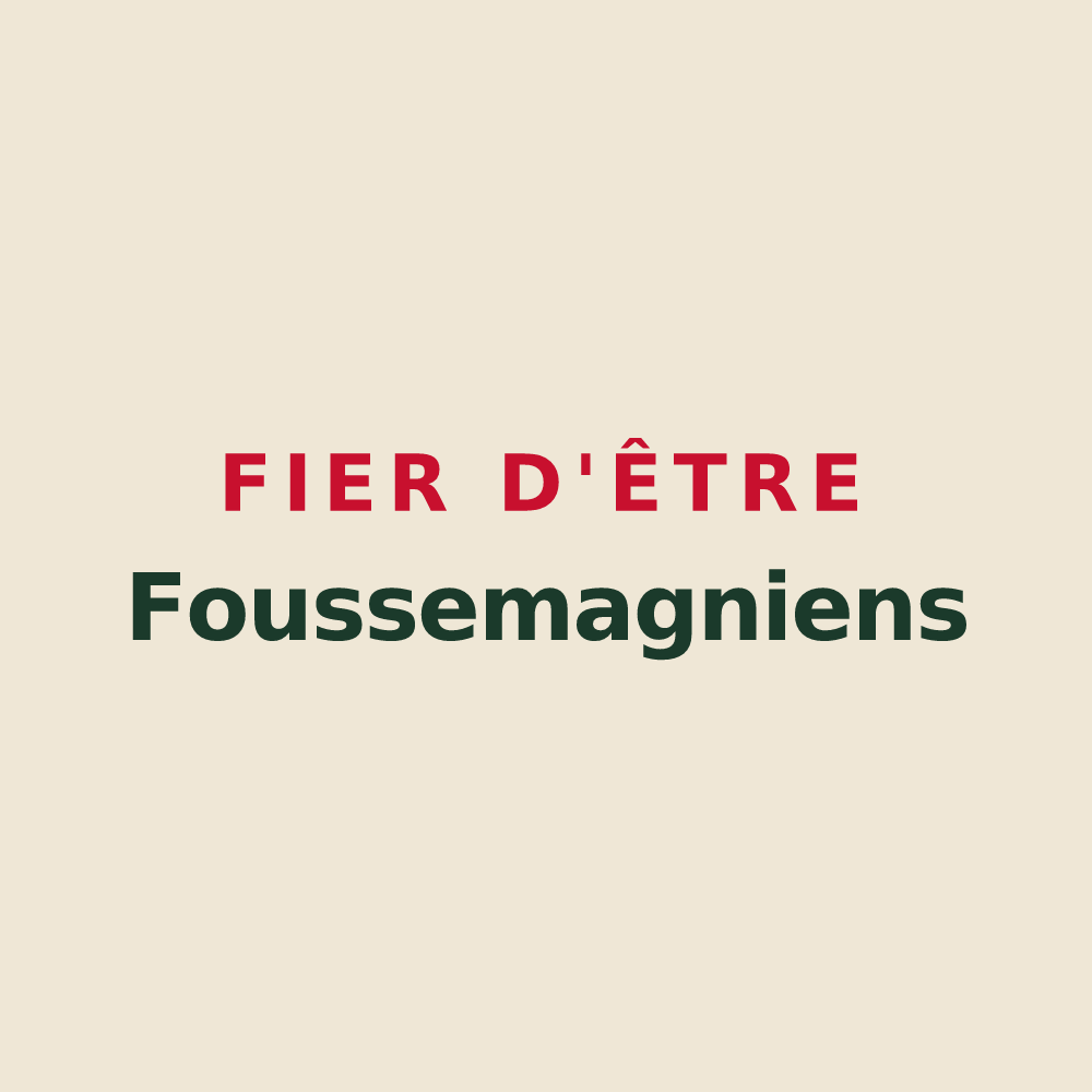 Tote bag « Fier d'être Foussemagniens » — design pour Foussemagne