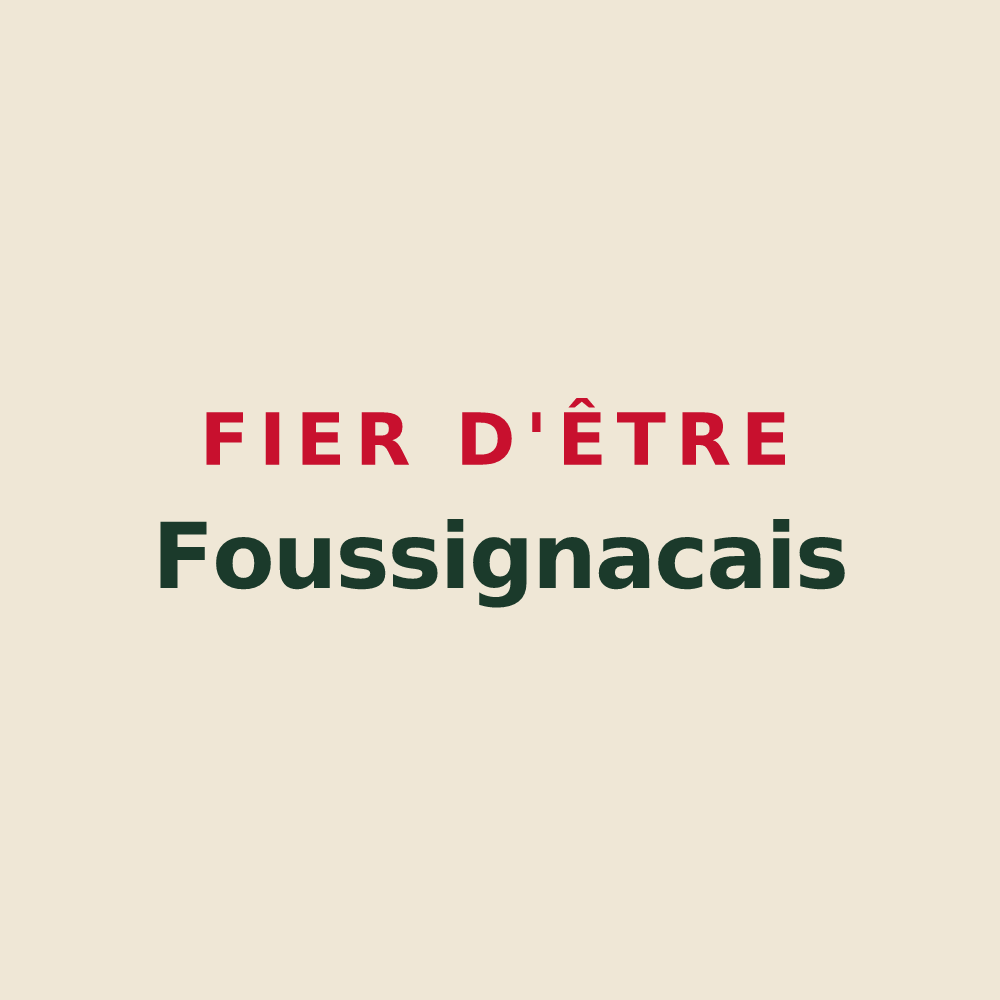 Tote bag « Fier d'être Foussignacais » — design pour Foussignac