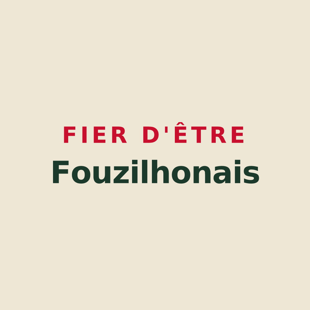 Tote bag « Fier d'être Fouzilhonais » — design pour Fouzilhon