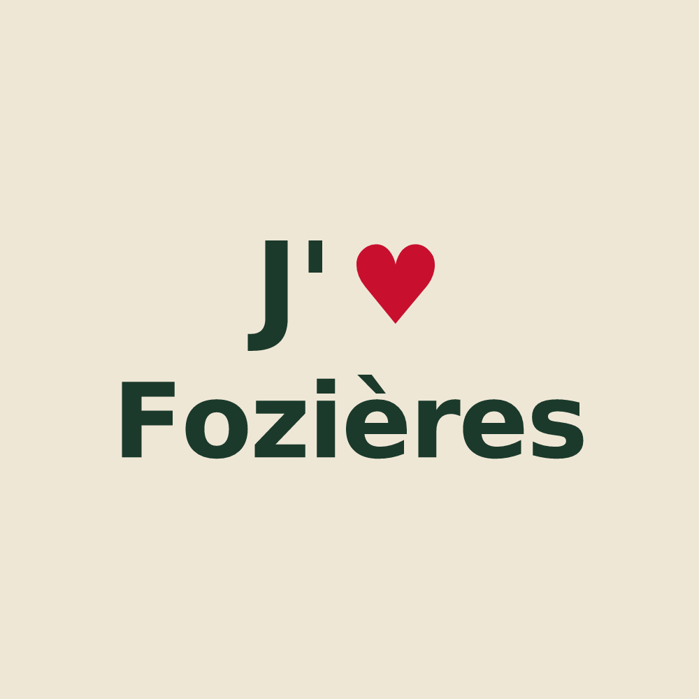 Tote bag personnalisé Fozières — design J'aime Fozières