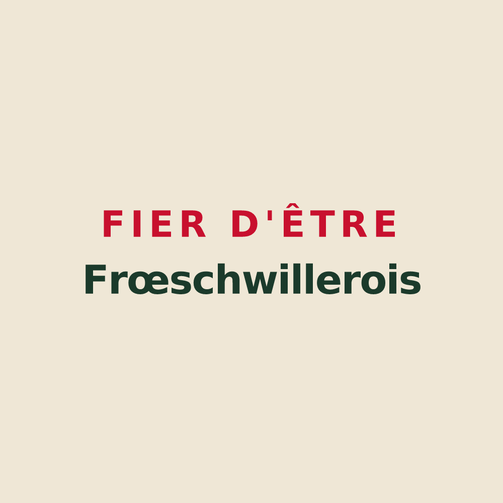 Tote bag « Fier d'être Frœschwillerois » — design pour Frœschwiller
