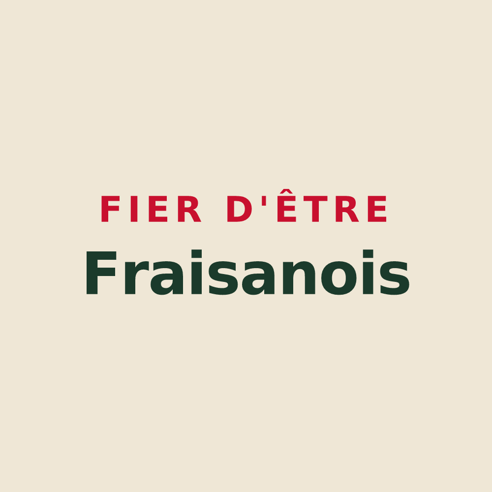 Tote bag « Fier d'être Fraisanois » — design pour Fraisans