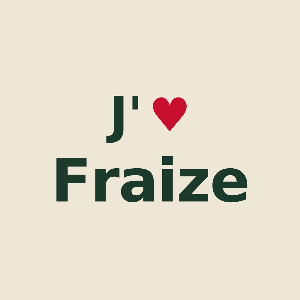 Tote bag personnalisé Fraize — design J'aime Fraize