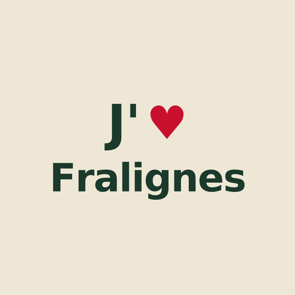 Tote bag personnalisé Fralignes — design J'aime Fralignes
