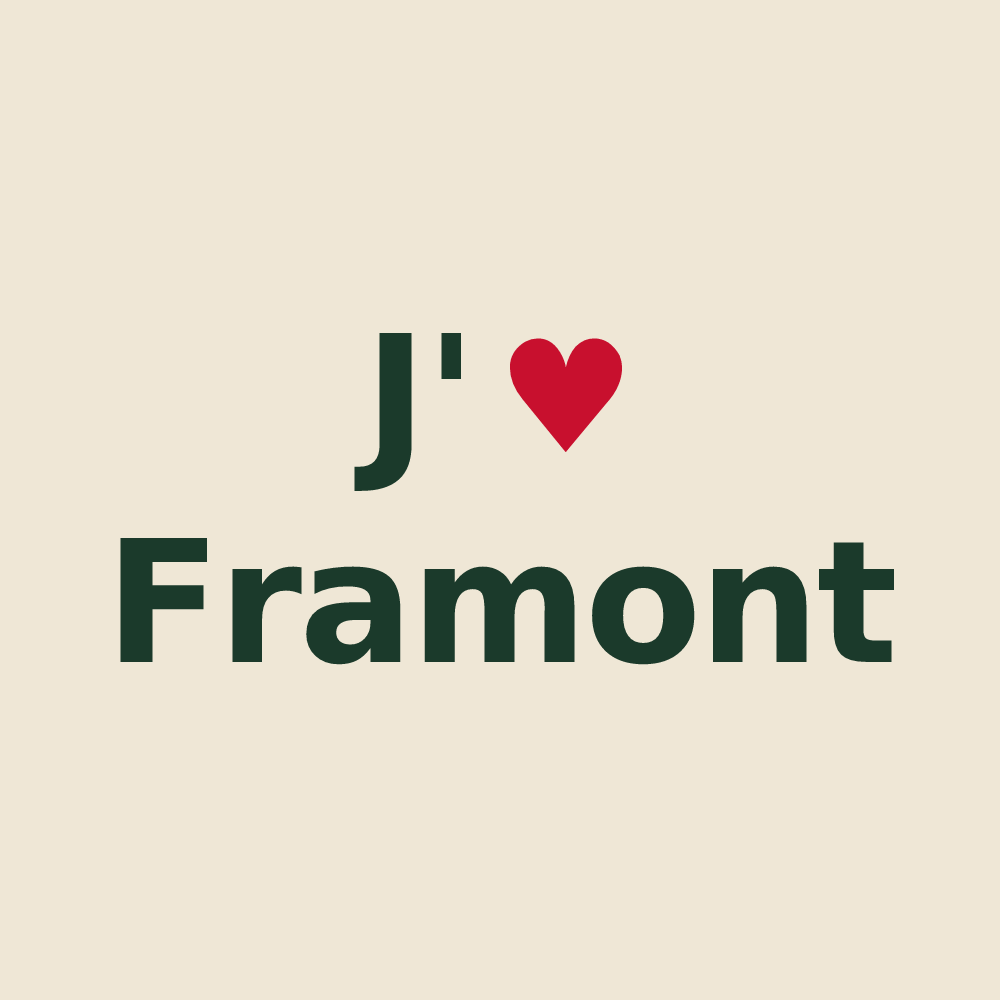 Tote bag personnalisé Framont — design J'aime Framont