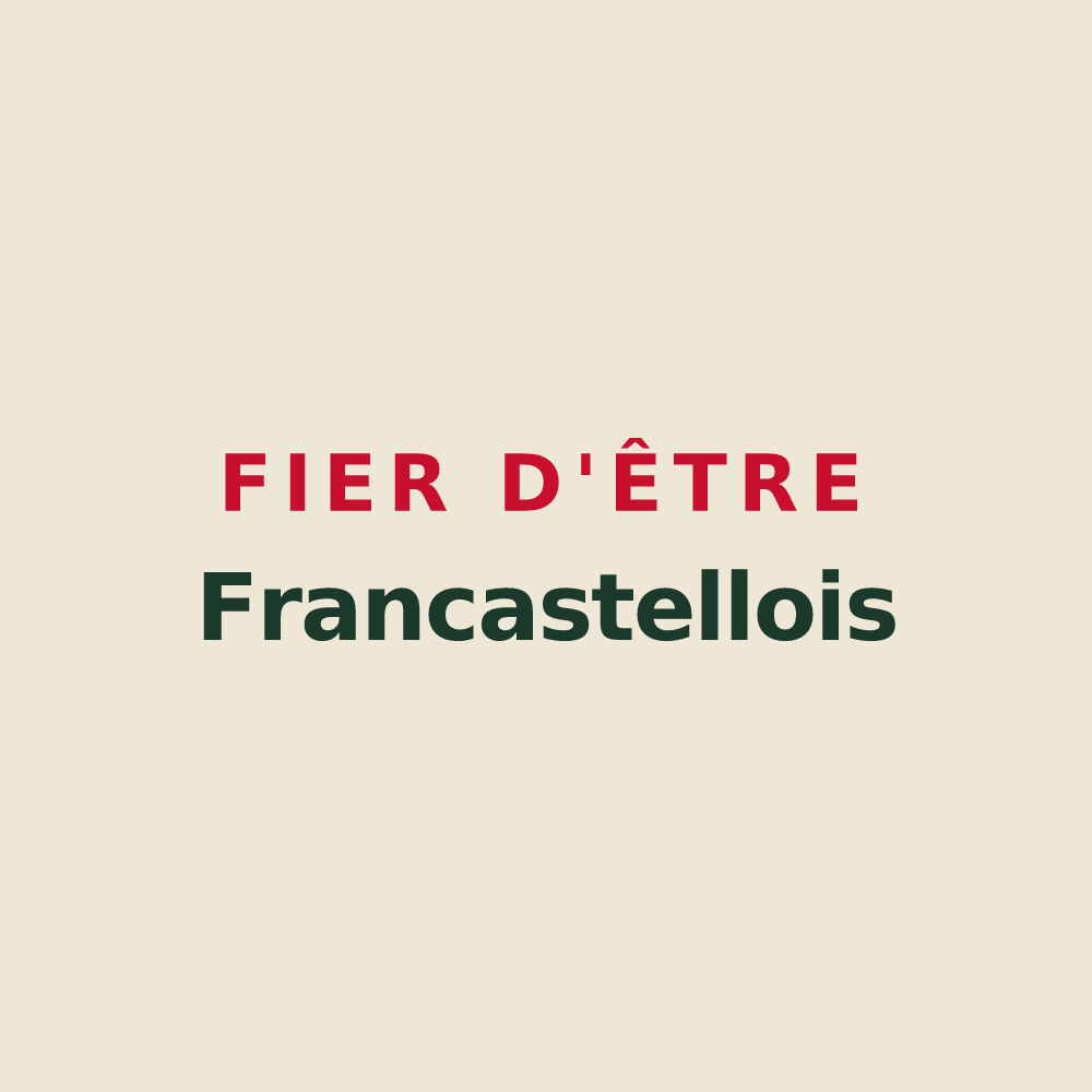 Tote bag « Fier d'être Francastellois » — design pour Francastel