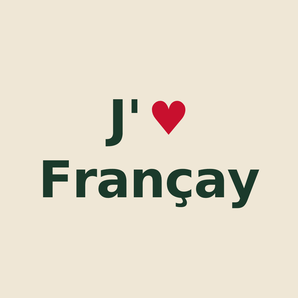 Tote bag personnalisé Françay — design J'aime Françay