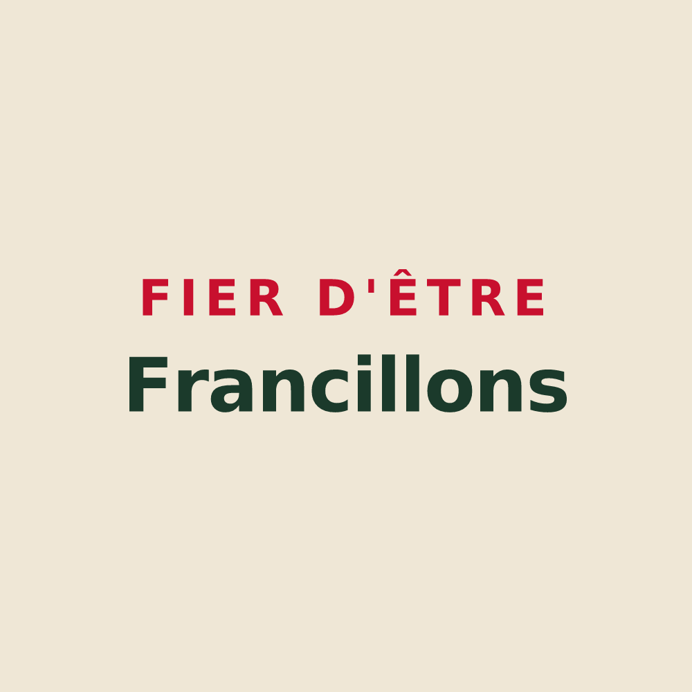 Tote bag « Fier d'être Francillons » — design pour Françay