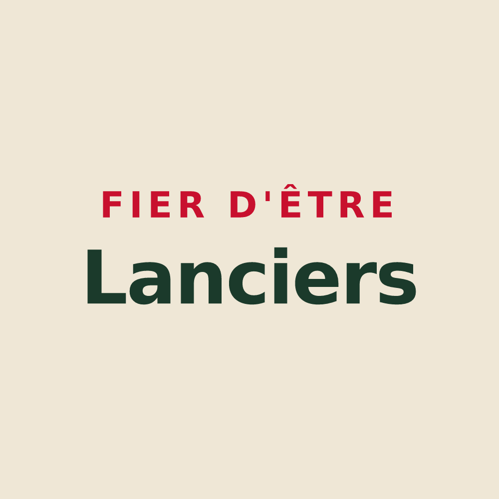 Tote bag « Fier d'être Lanciers » — design pour Franchesse