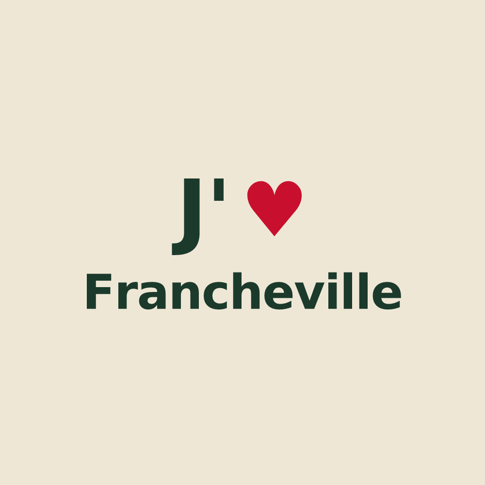 Tote bag personnalisé Francheville — design J'aime Francheville