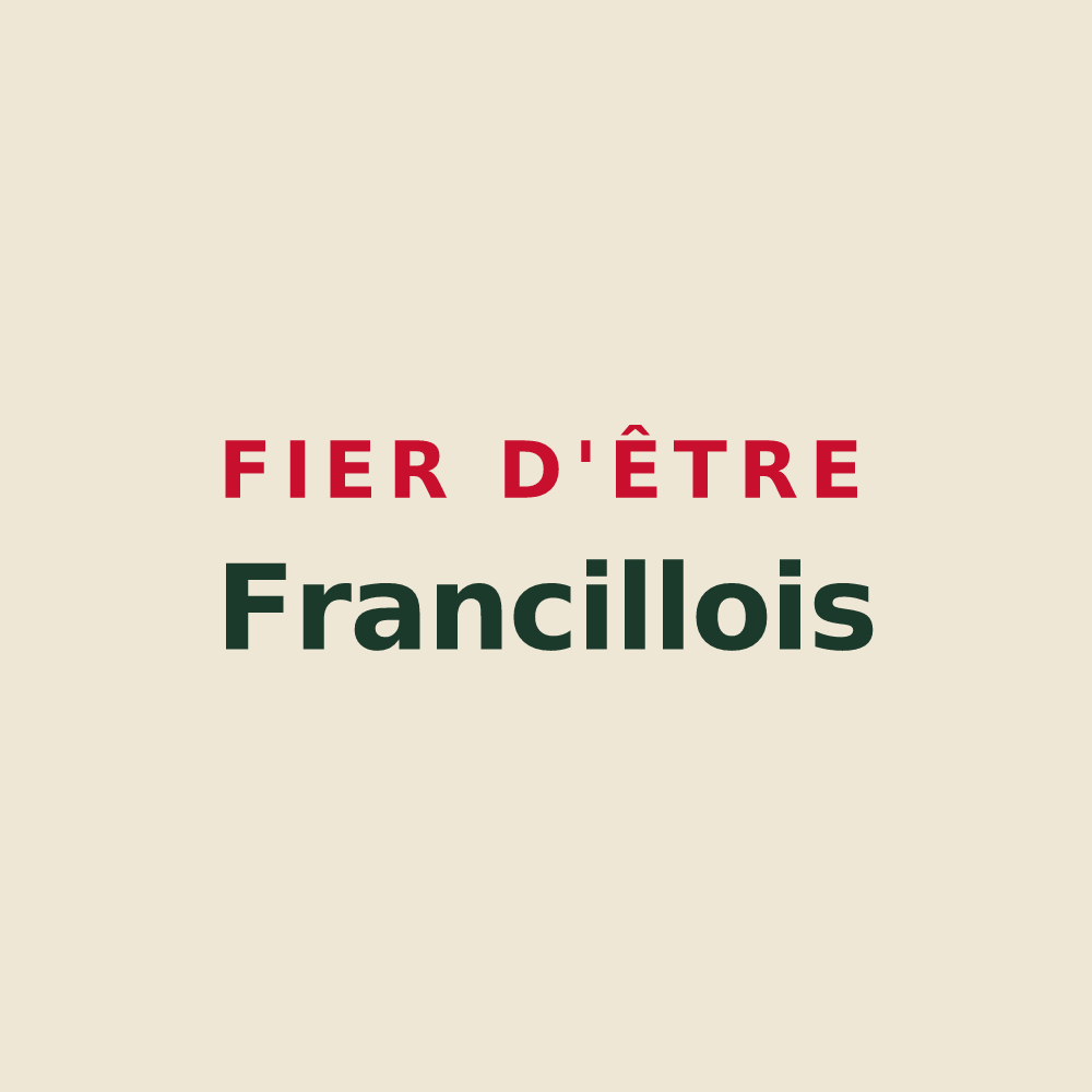 Tote bag « Fier d'être Francillois » — design pour Francilly-Selency