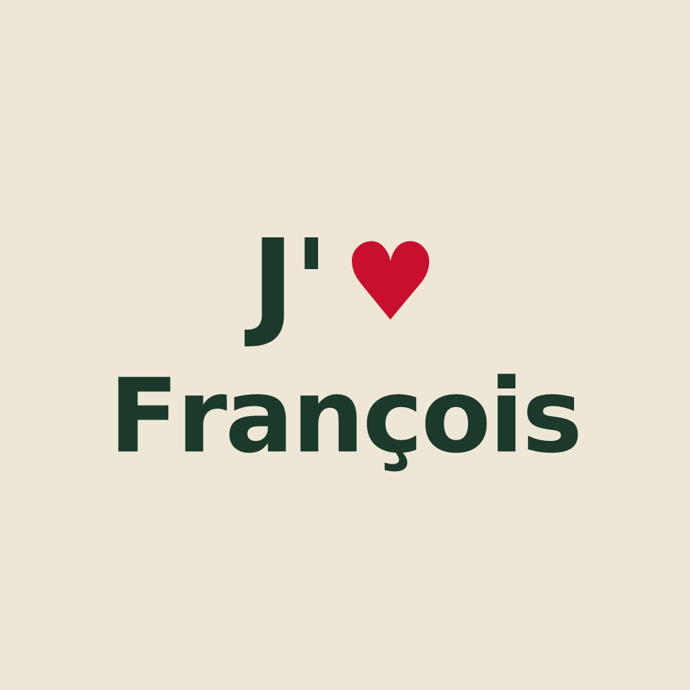 Tote bag personnalisé François — design J'aime François