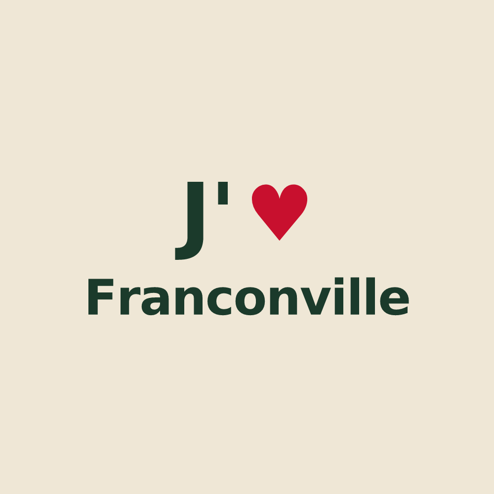 Tote bag personnalisé Franconville — design J'aime Franconville