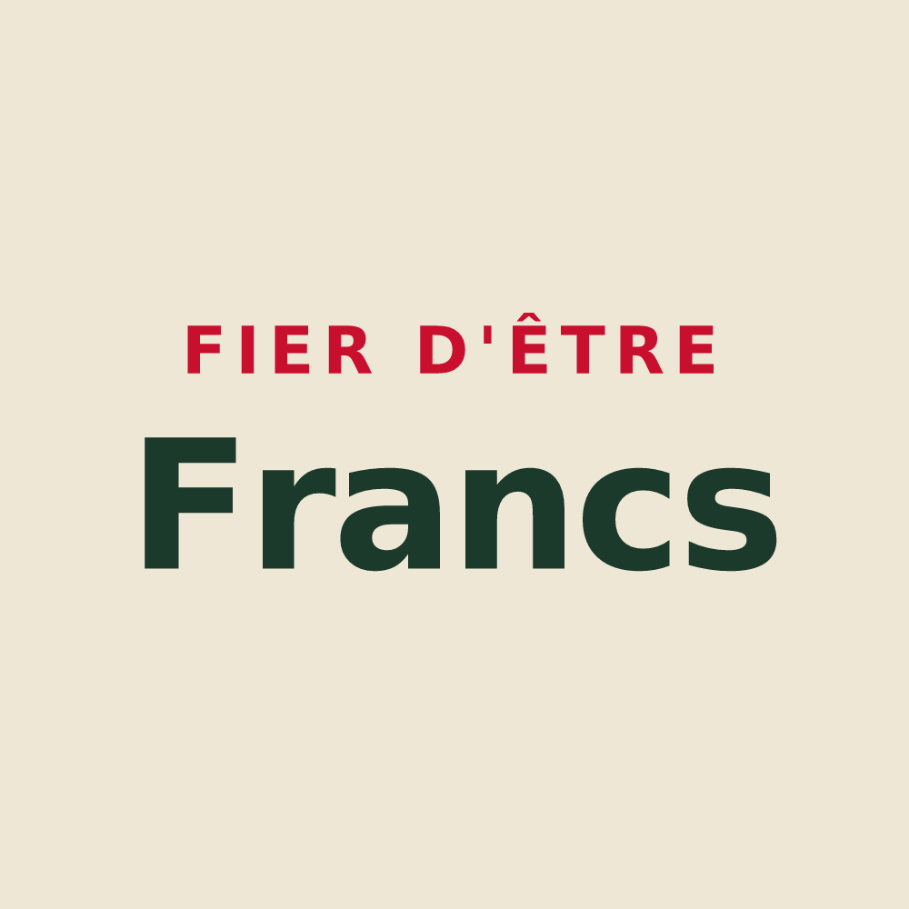 Tote bag « Fier d'être Francs » — design pour Francs