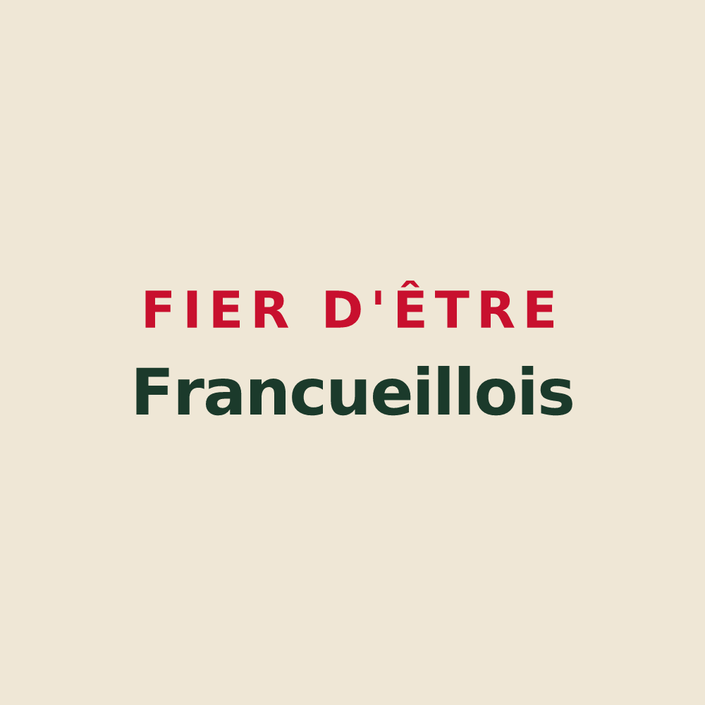 Tote bag « Fier d'être Francueillois » — design pour Francueil