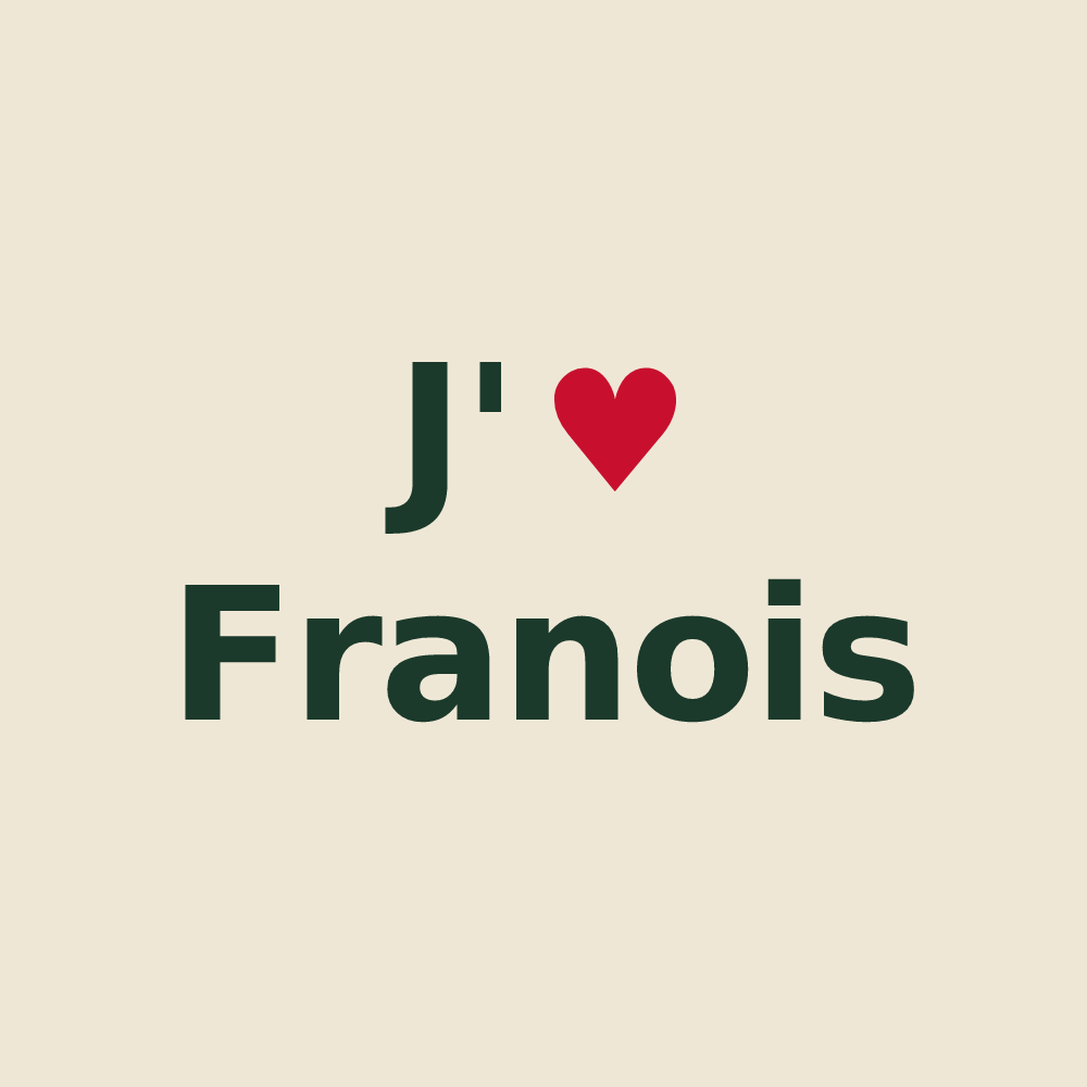 Tote bag personnalisé Franois — design J'aime Franois