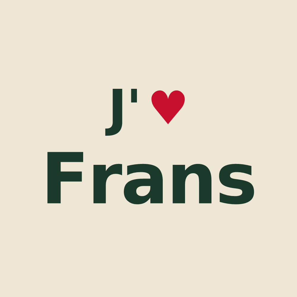 Tote bag personnalisé Frans — design J'aime Frans