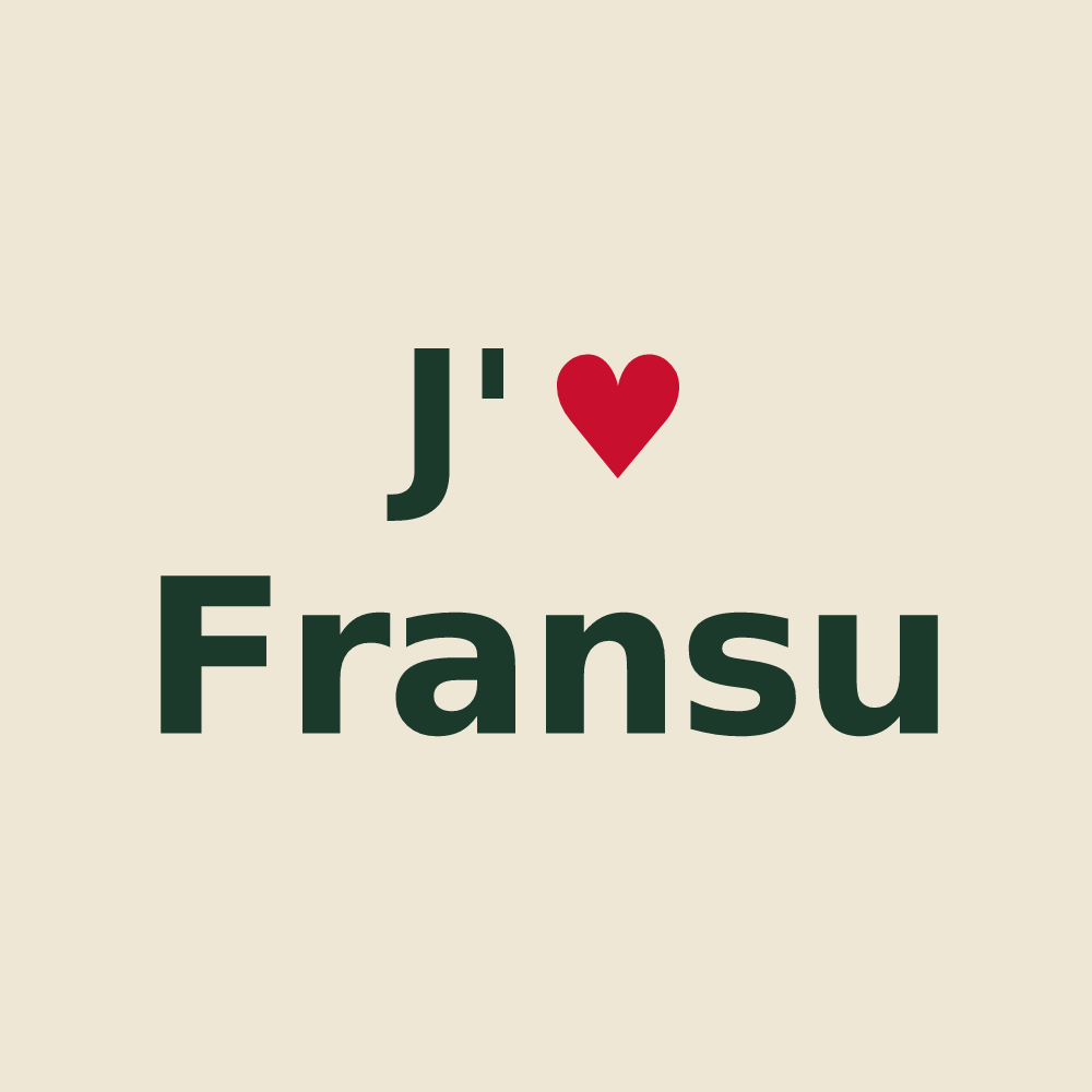 Tote bag personnalisé Fransu — design J'aime Fransu