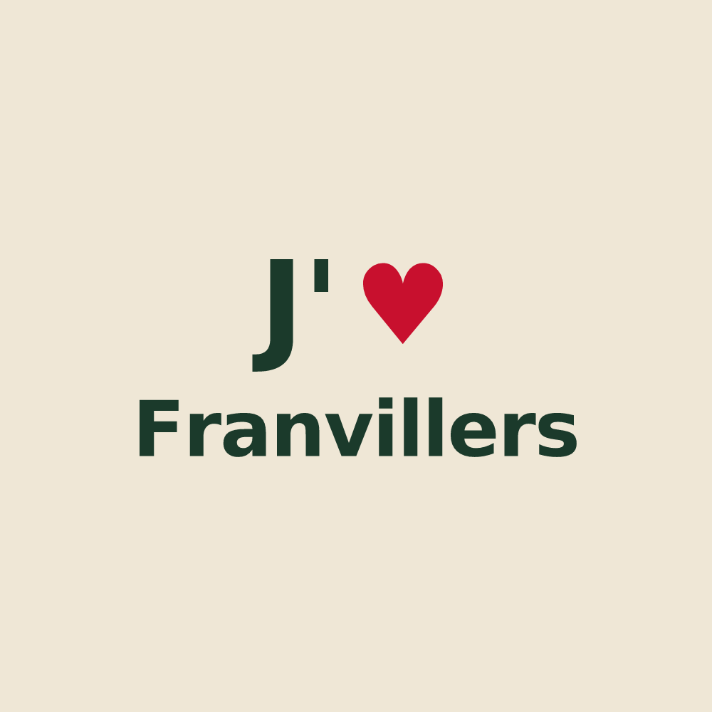 Tote bag personnalisé Franvillers — design J'aime Franvillers