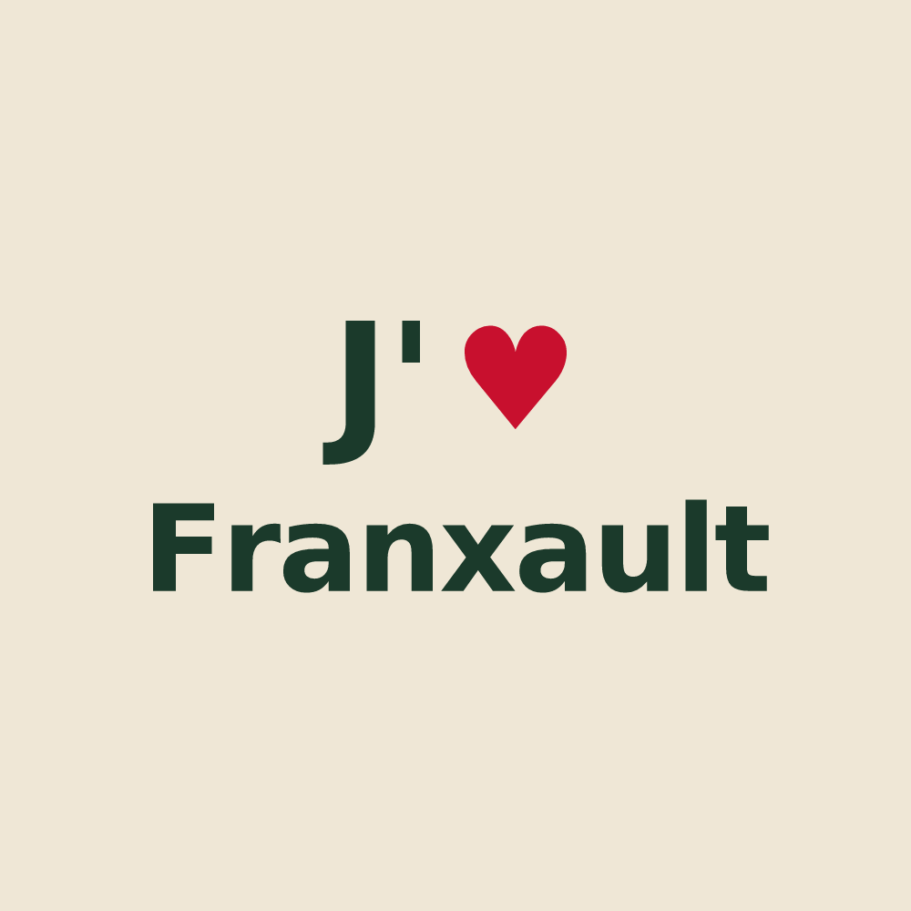 Tote bag personnalisé Franxault — design J'aime Franxault