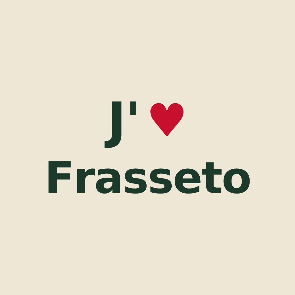 Tote bag personnalisé Frasseto — design J'aime Frasseto