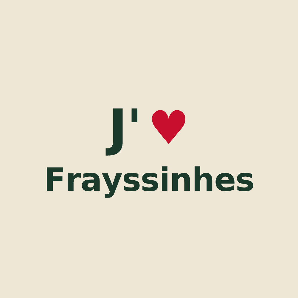 Tote bag personnalisé Frayssinhes — design J'aime Frayssinhes