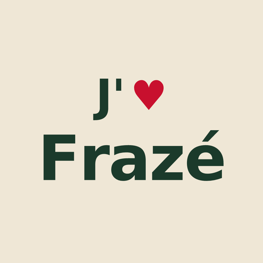 Tote bag personnalisé Frazé — design J'aime Frazé