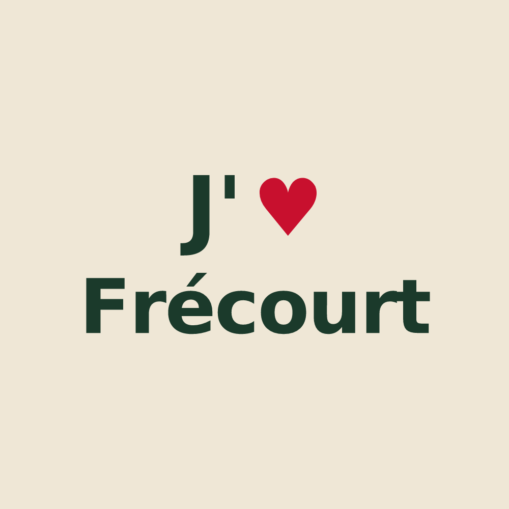 Tote bag personnalisé Frécourt — design J'aime Frécourt