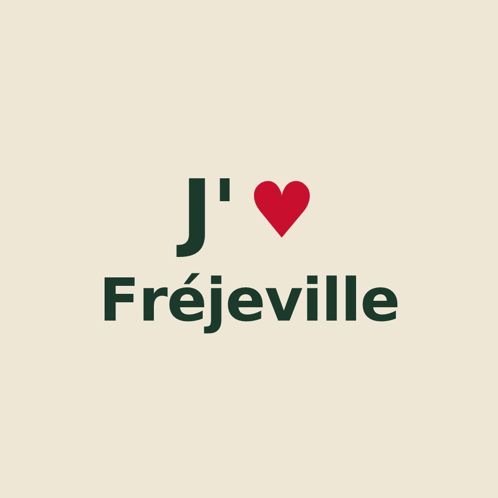 Tote bag personnalisé Fréjeville — design J'aime Fréjeville