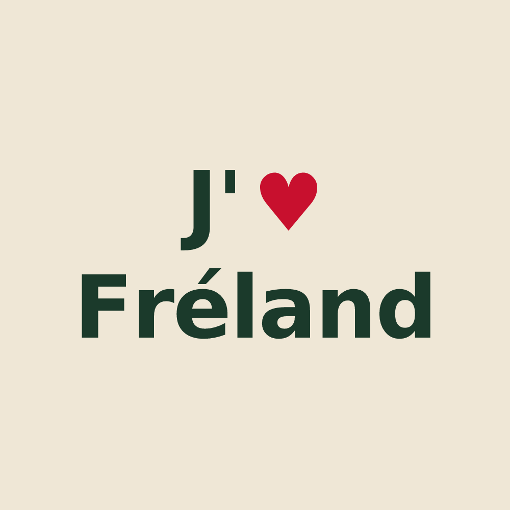 Tote bag personnalisé Fréland — design J'aime Fréland