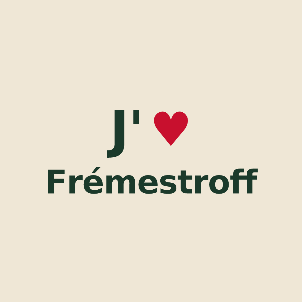 Tote bag personnalisé Frémestroff — design J'aime Frémestroff