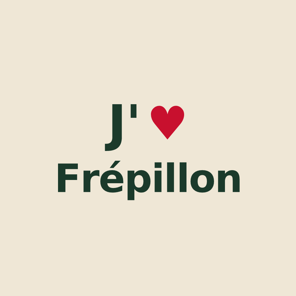 Tote bag personnalisé Frépillon — design J'aime Frépillon