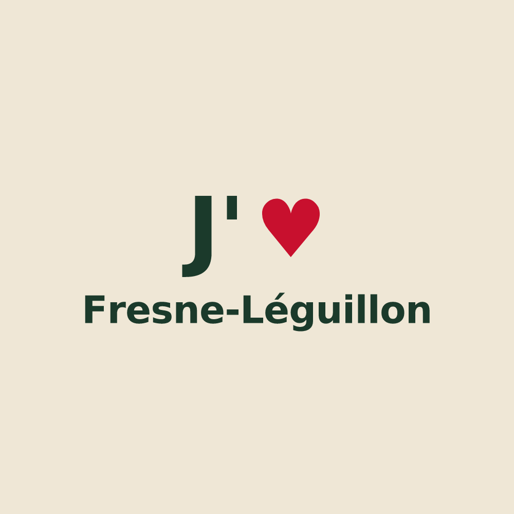 Tote bag personnalisé Fresne-Léguillon — design J'aime Fresne-Léguillon
