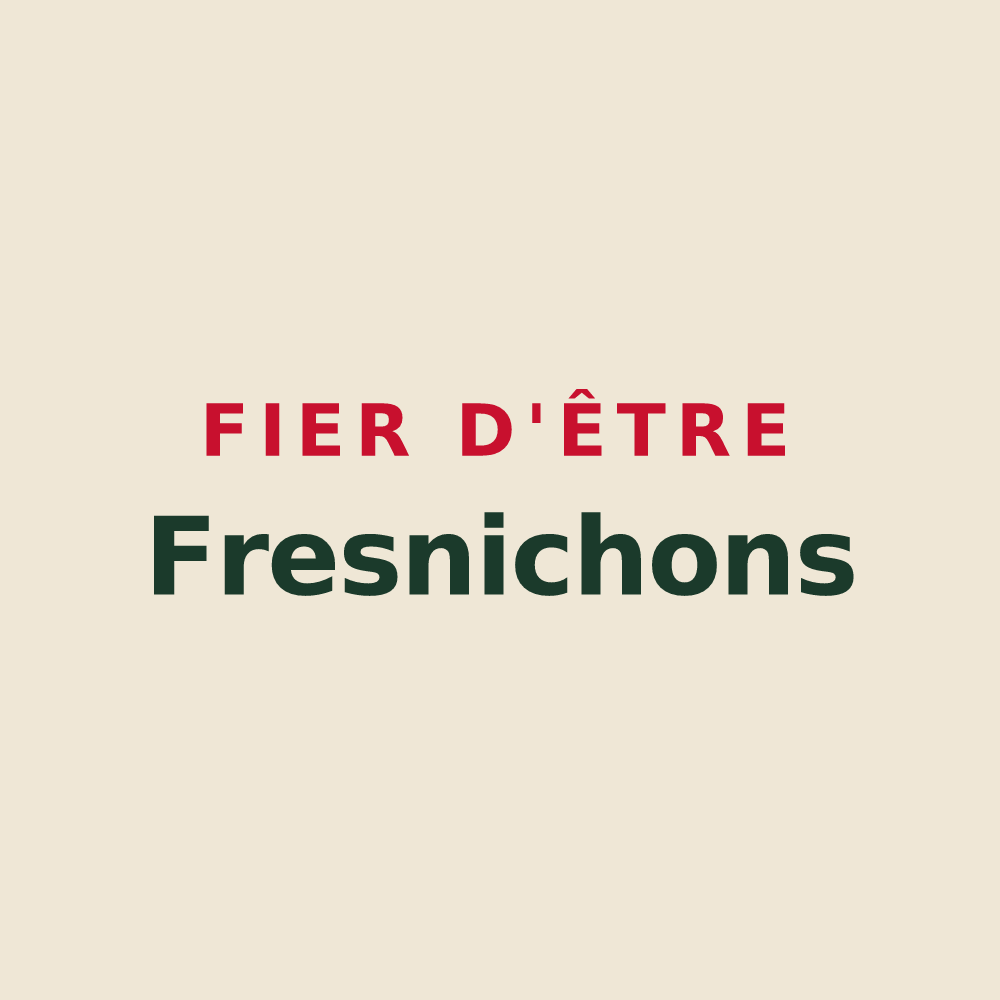 Tote bag « Fier d'être Fresnichons » — design pour Fresnoy-le-Château