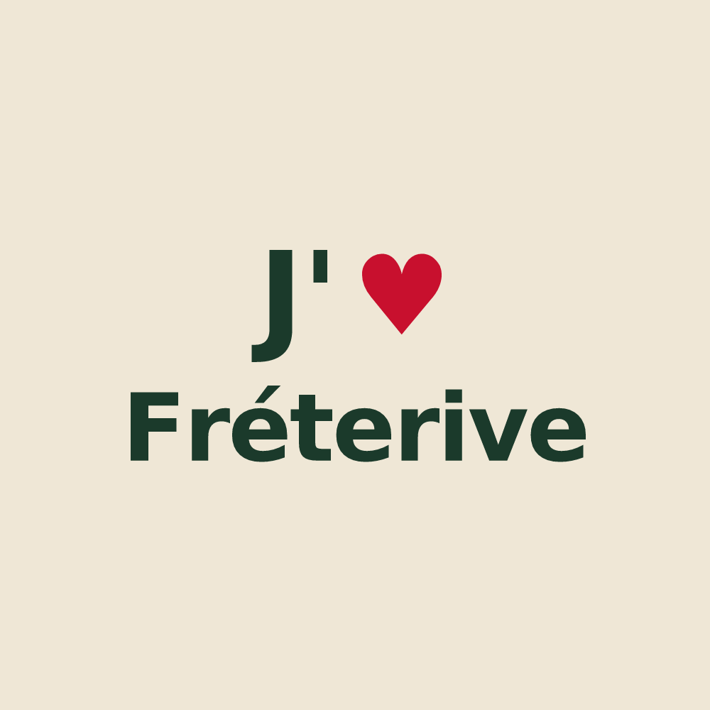 Tote bag personnalisé Fréterive — design J'aime Fréterive