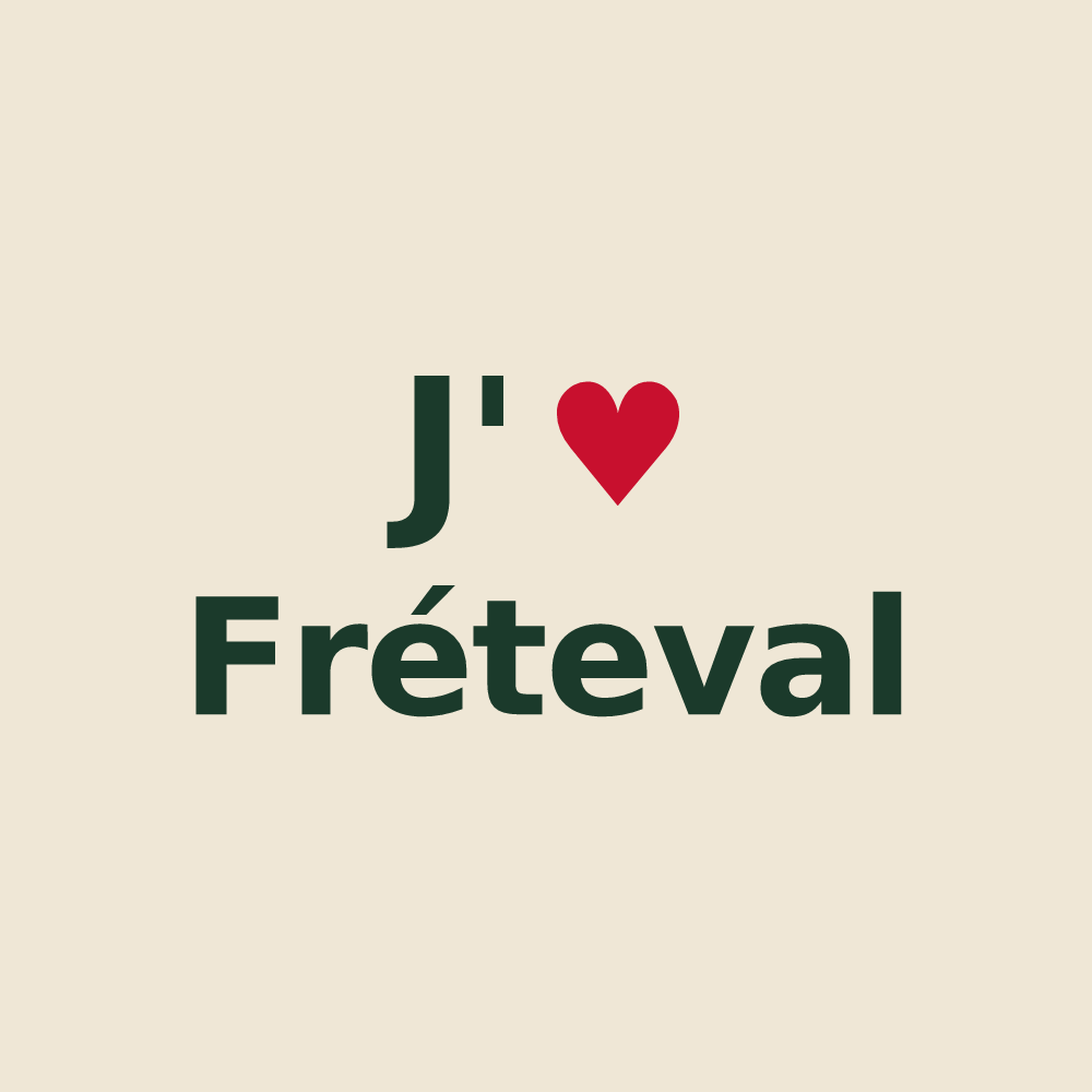Tote bag personnalisé Fréteval — design J'aime Fréteval