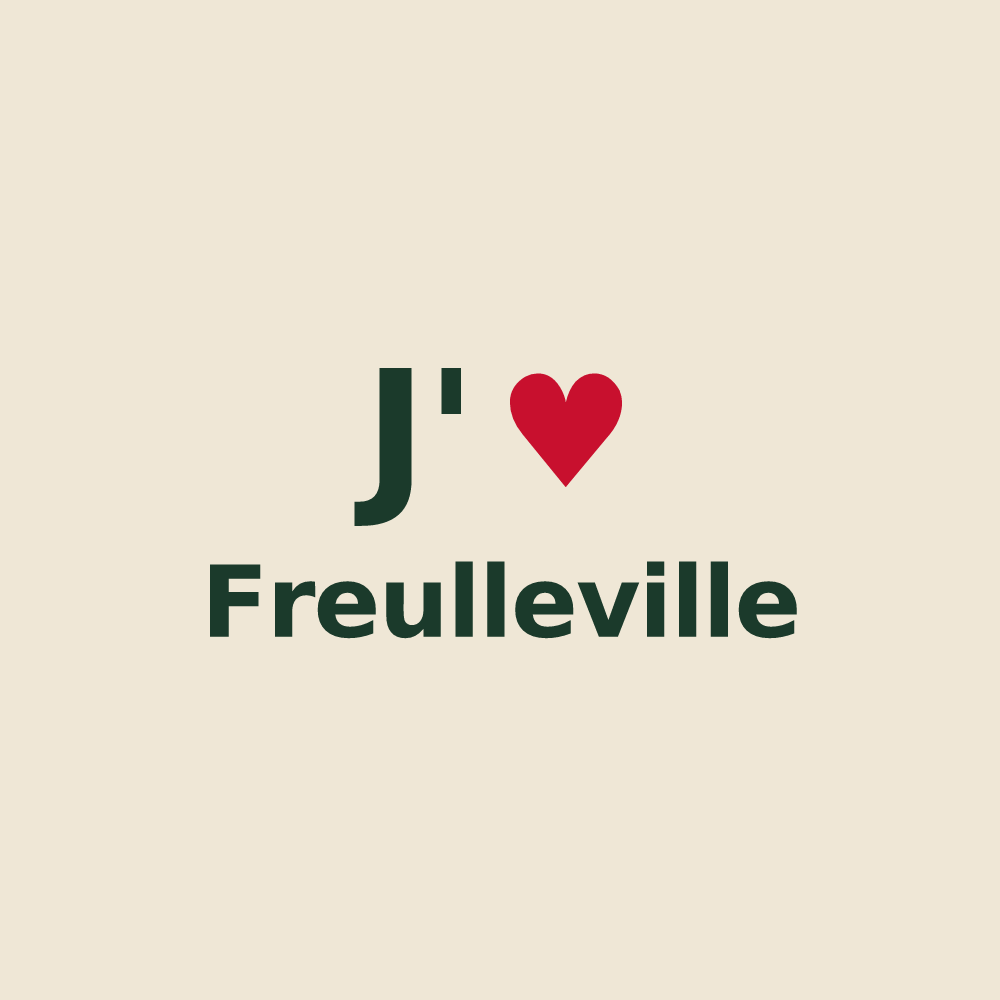 Tote bag personnalisé Freulleville — design J'aime Freulleville