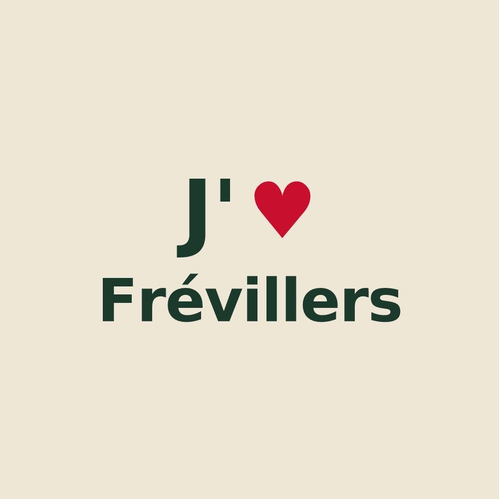 Tote bag personnalisé Frévillers — design J'aime Frévillers