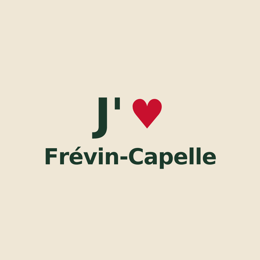 Tote bag personnalisé Frévin-Capelle — design J'aime Frévin-Capelle