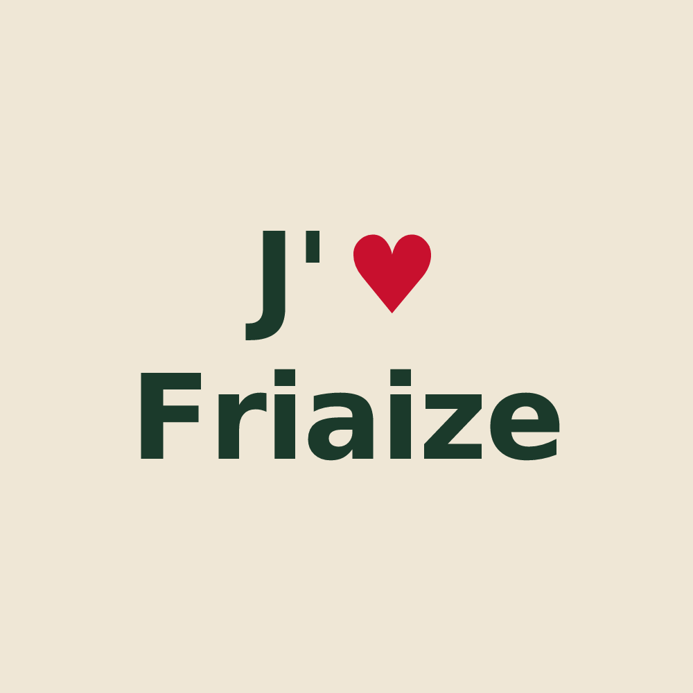 Tote bag personnalisé Friaize — design J'aime Friaize