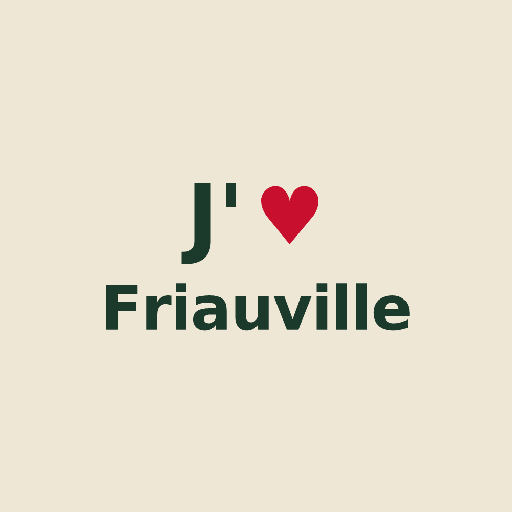 Tote bag personnalisé Friauville — design J'aime Friauville