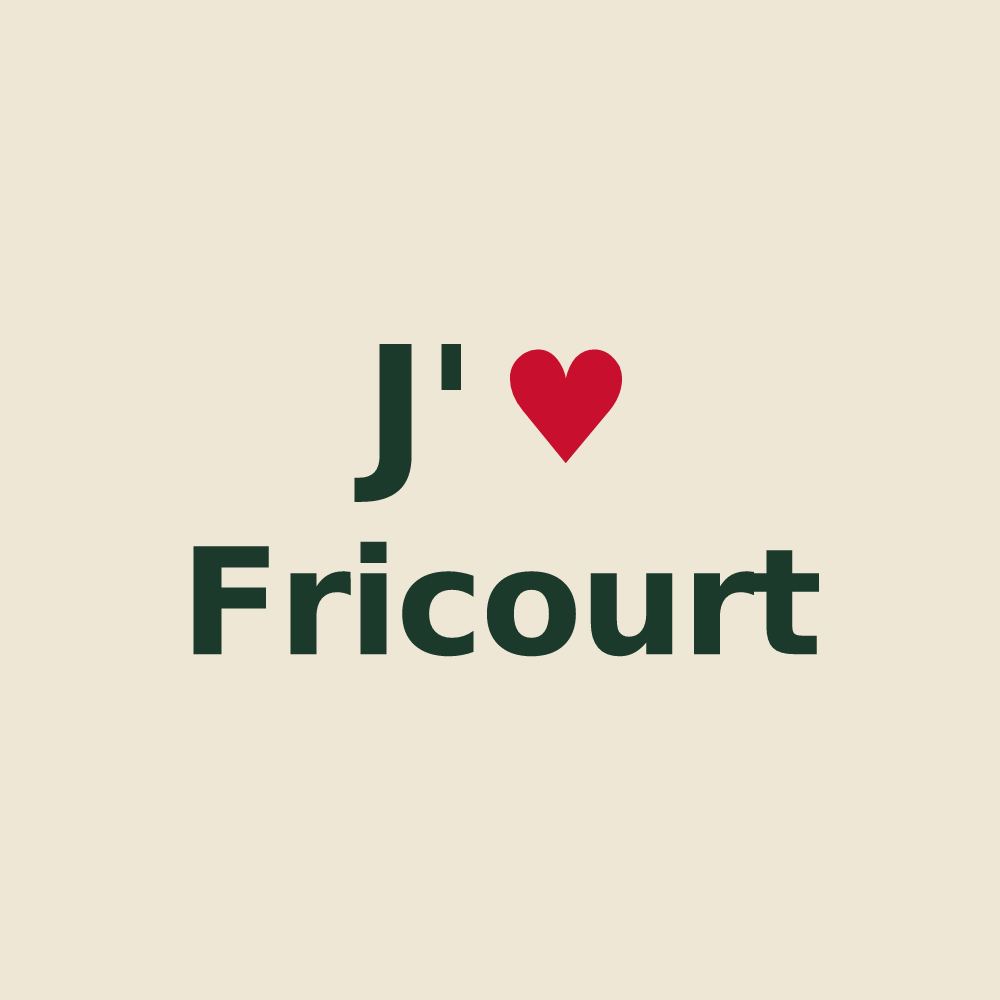 Tote bag personnalisé Fricourt — design J'aime Fricourt