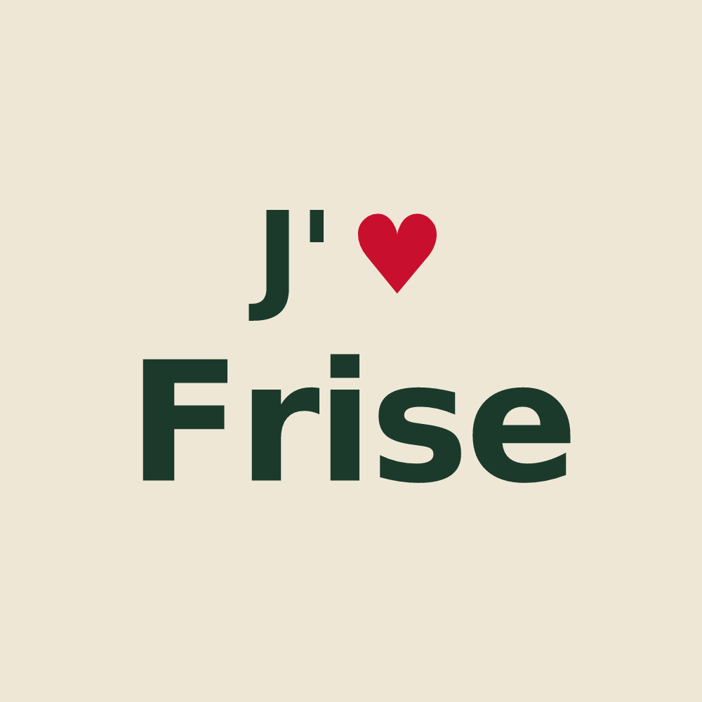 Tote bag personnalisé Frise — design J'aime Frise