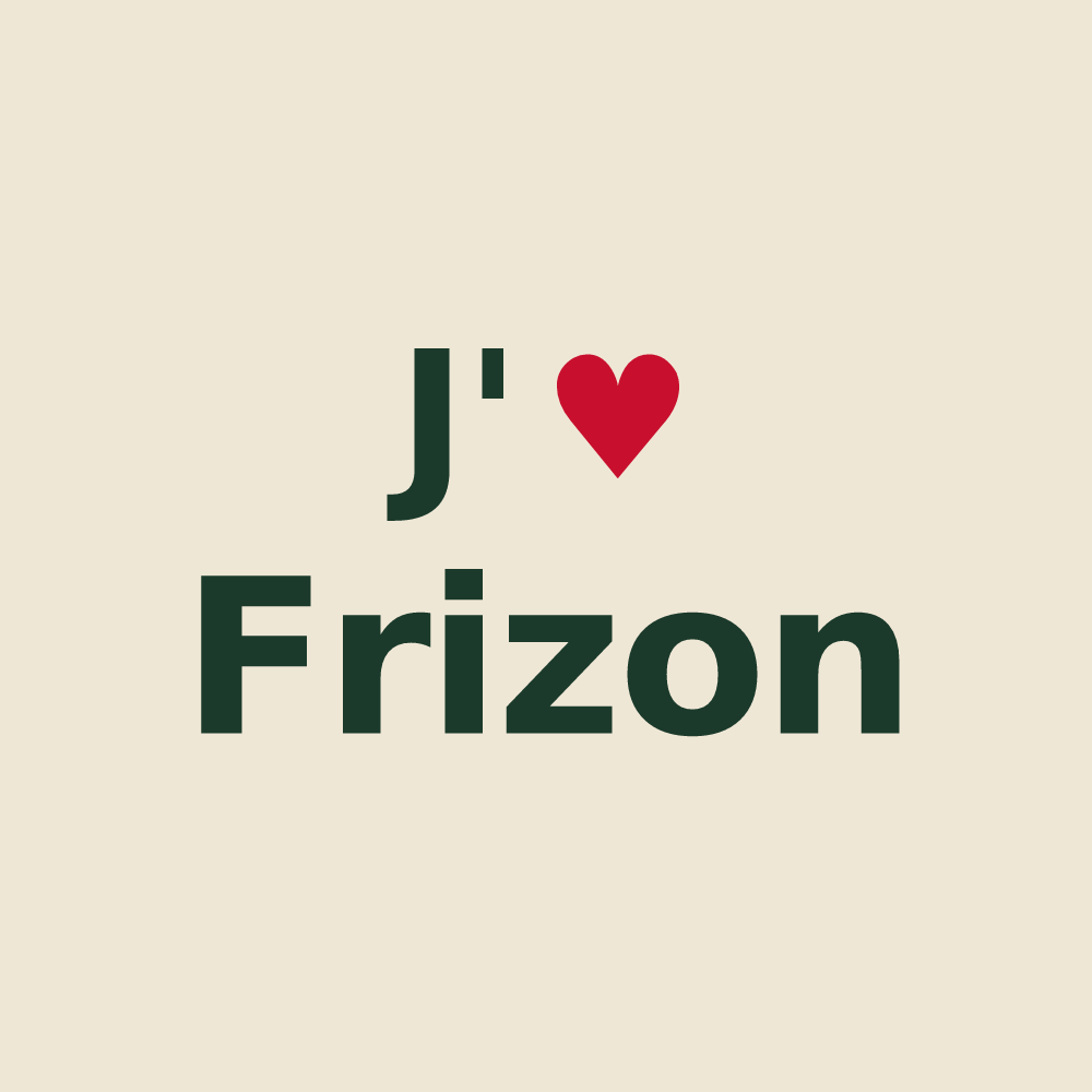 Tote bag personnalisé Frizon — design J'aime Frizon