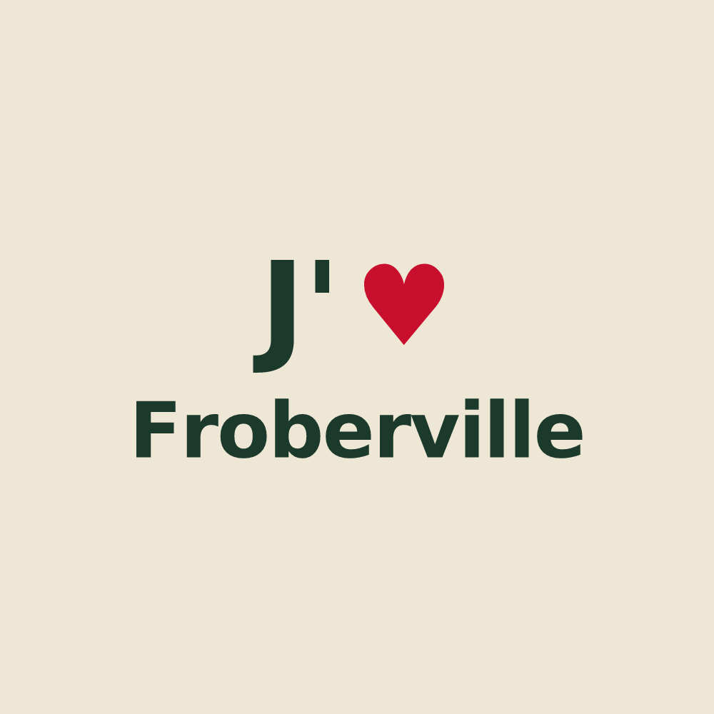 Tote bag personnalisé Froberville — design J'aime Froberville