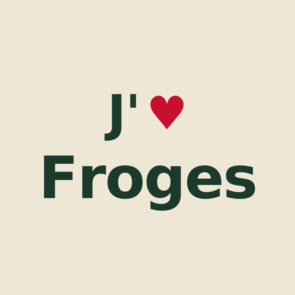 Tote bag personnalisé Froges — design J'aime Froges