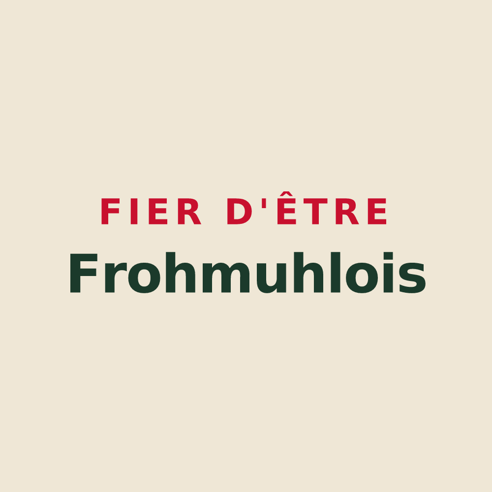 Tote bag « Fier d'être Frohmuhlois » — design pour Frohmuhl